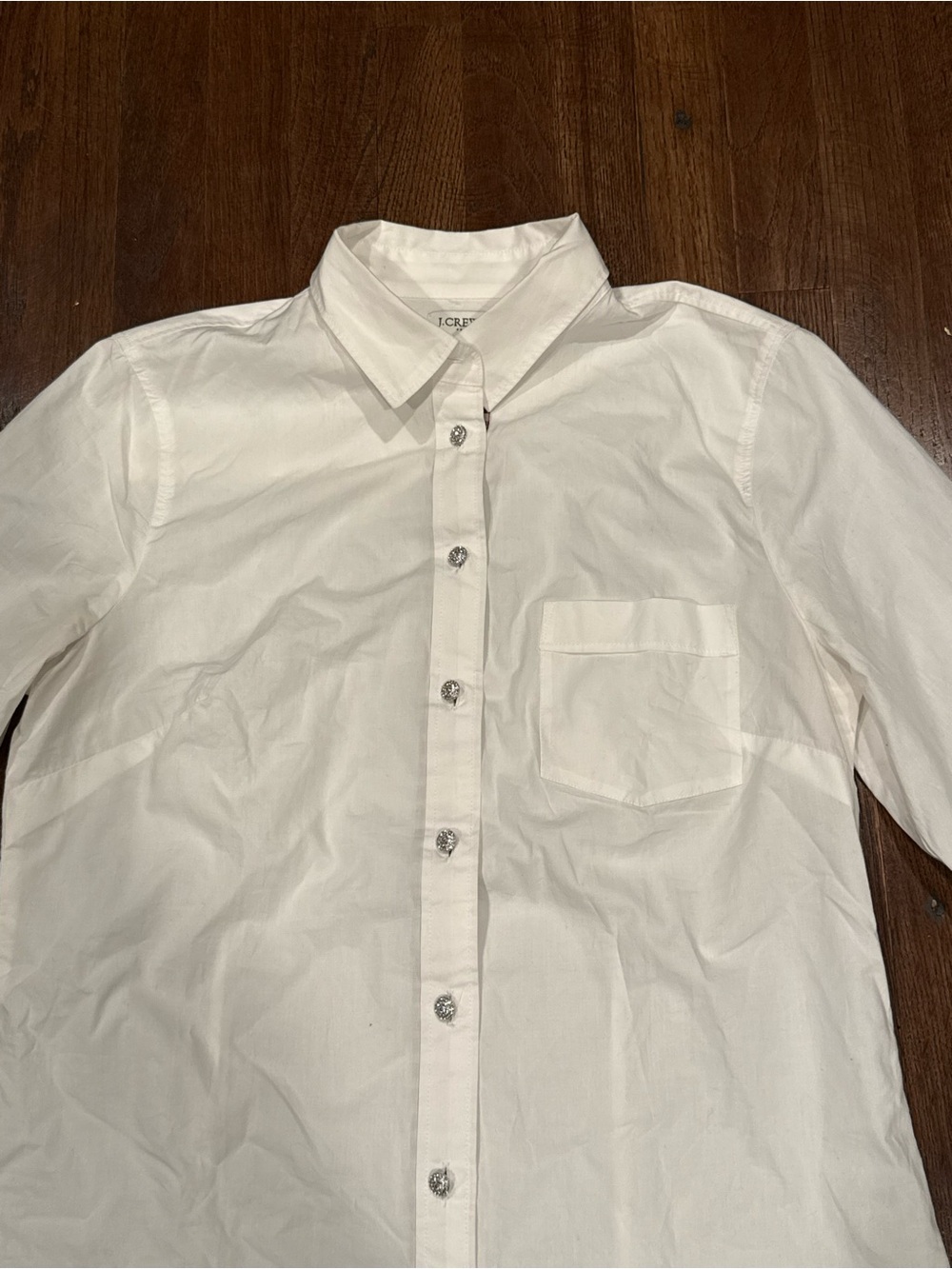 J. Crew Women’s Long Sleeve White Button-Down Shirt size S